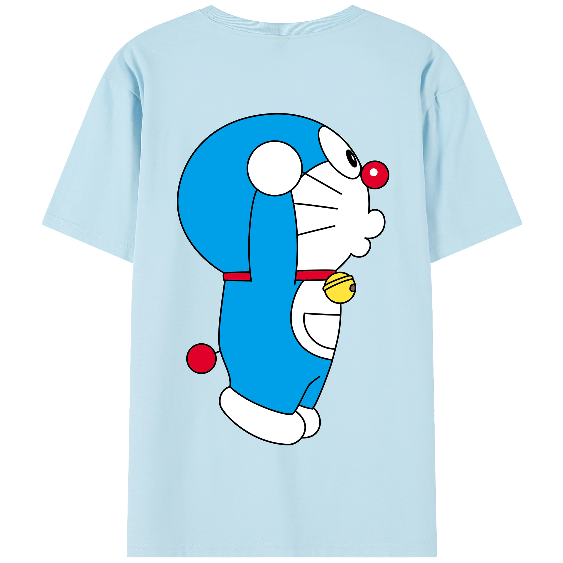 （画像用） ドラえもん Doraemon 綿100％半袖Tシャツ（背面プリント）